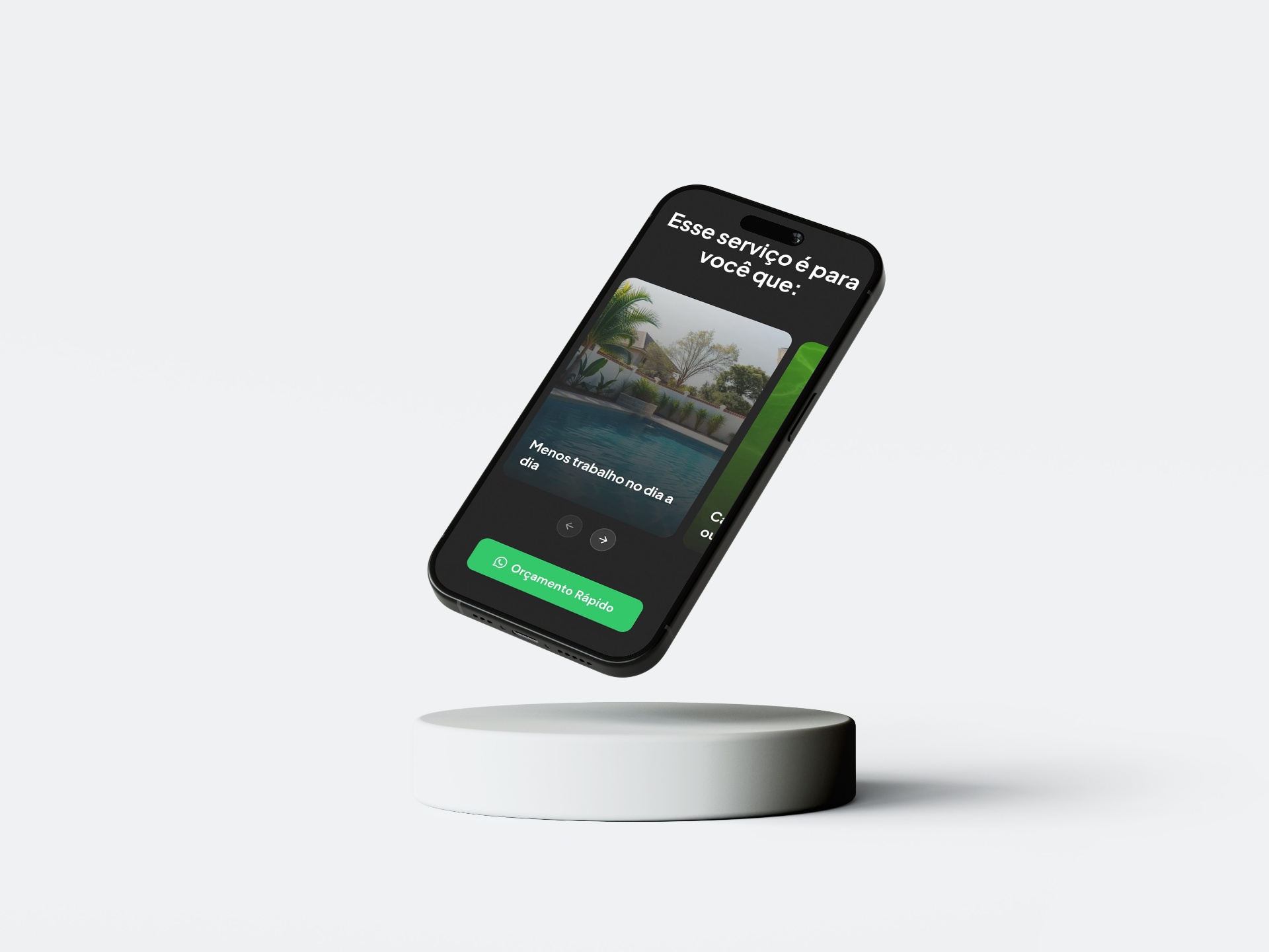 Site Limpa Mais Piscinas no iPhone
