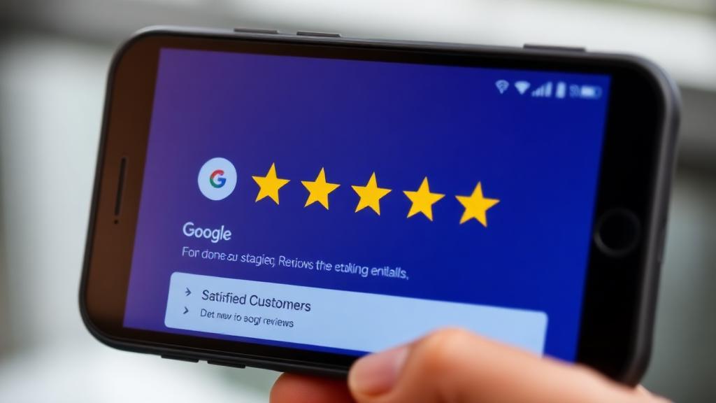 Avaliações 5 estrelas no Google Meu Negócio